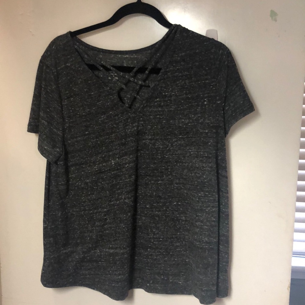 Cute lace up like T-shirt